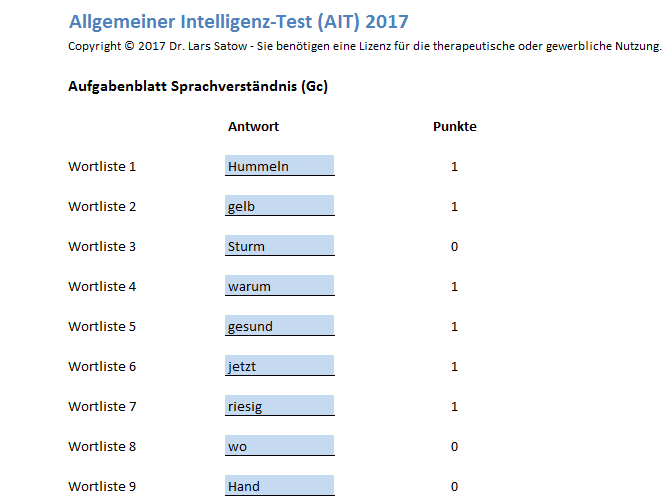 AIT Dateneingabe