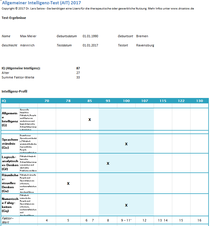 Intelligenz-Profil